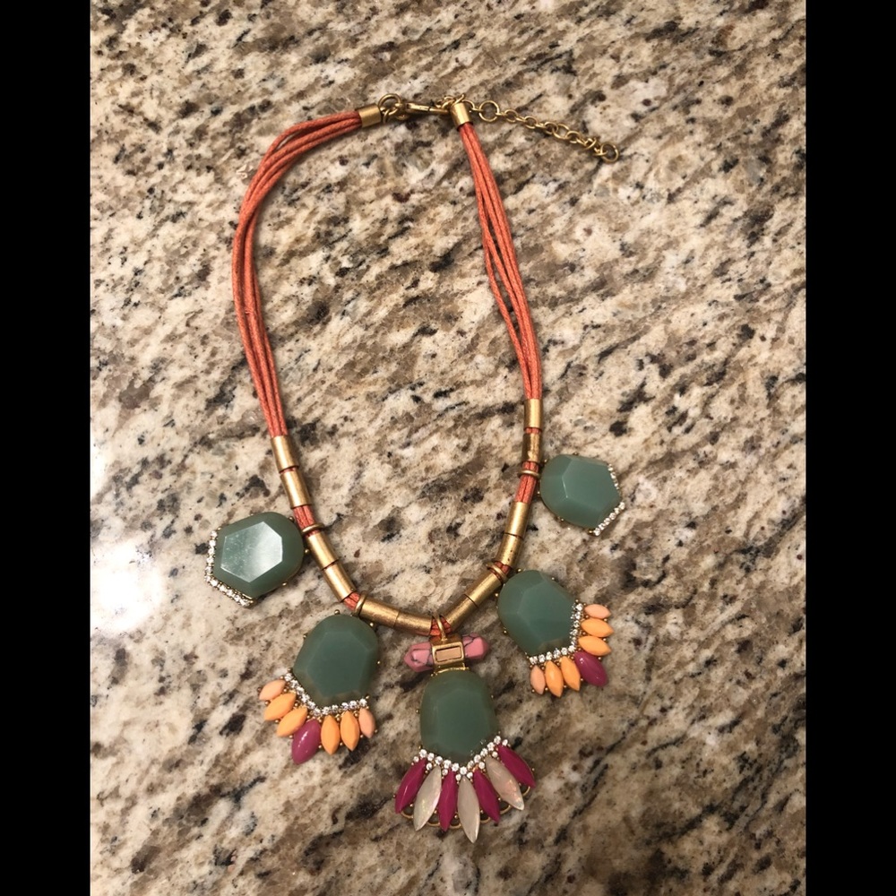 JCrew jeweled bib necklace